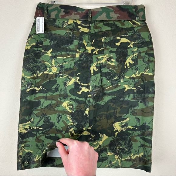 Mesmerize Camo & Floral Jean Pencil Skirt - Picture 5 of 7